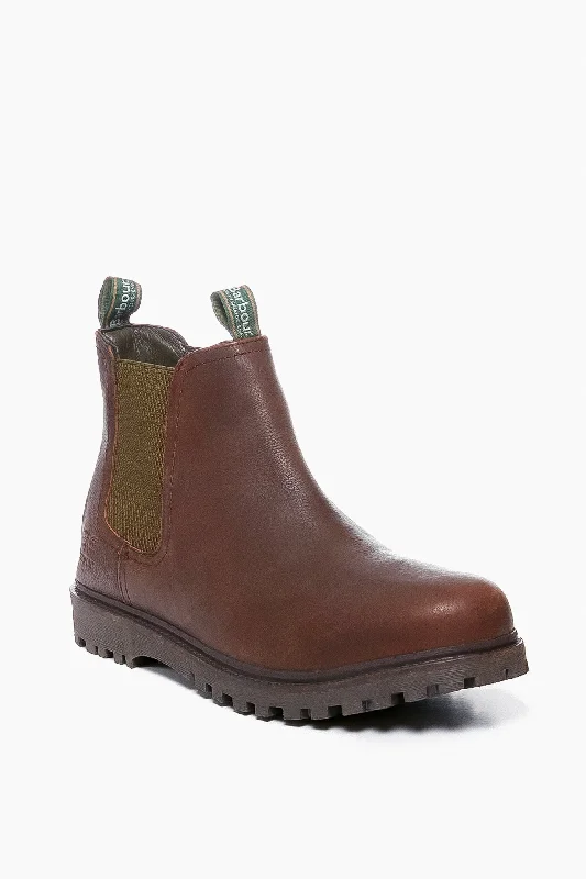 Boots with non-slip sole comfort -Brown Cadair Boot