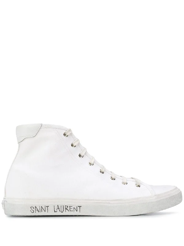 Soft athletic shoes for warm comfort-SAINT LAURENT Men's Malibu Sneakers