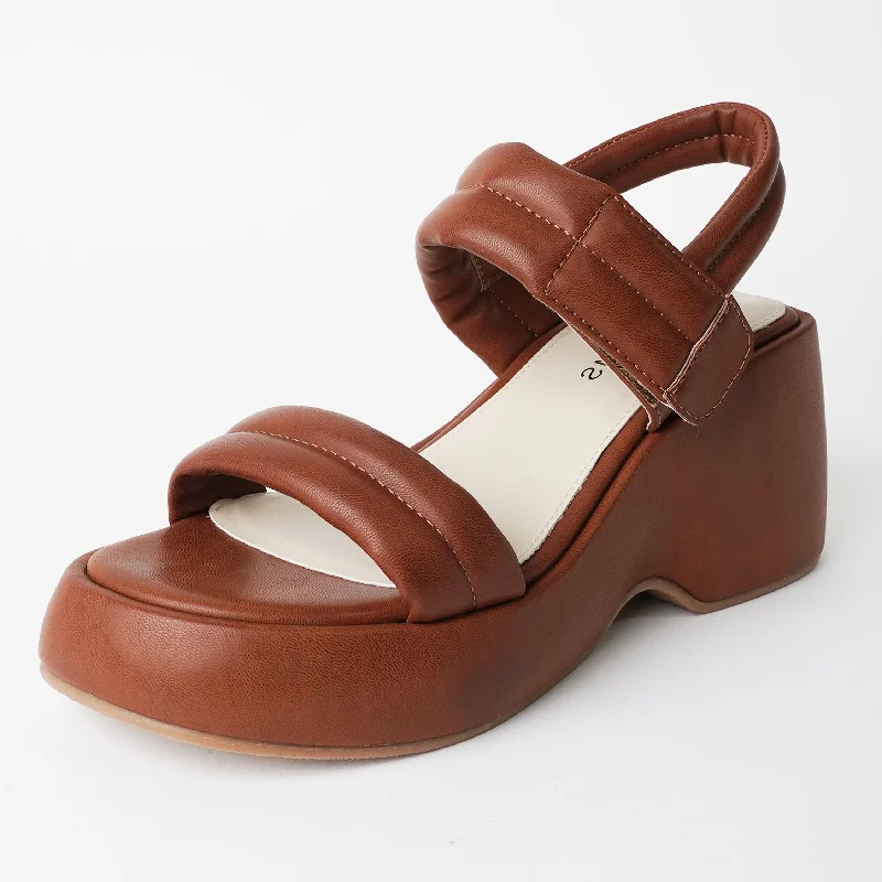 Durable sandals for sandy shore walks-Rayanne | Chestnut