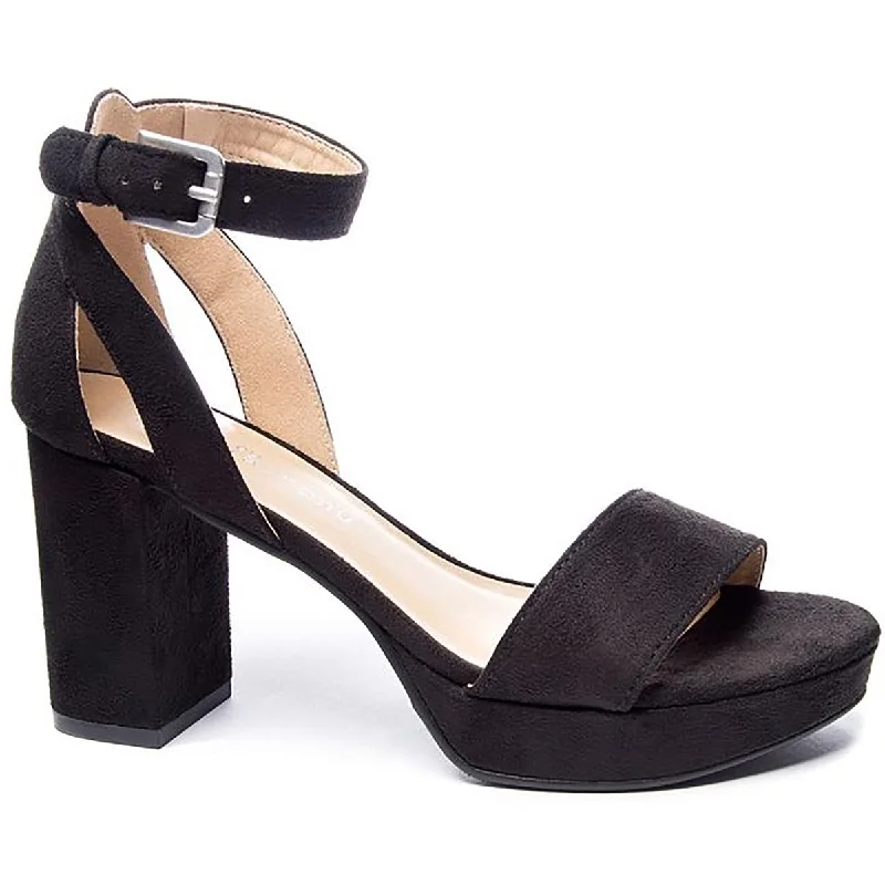 High heels for day events -CL by Laundry Womens GO ON Ankle Strap Pumps