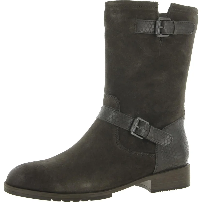 Boots with eco-friendly leather alternatives -Naturalizer Womens Zipper Side Zip Mid-Calf Boots