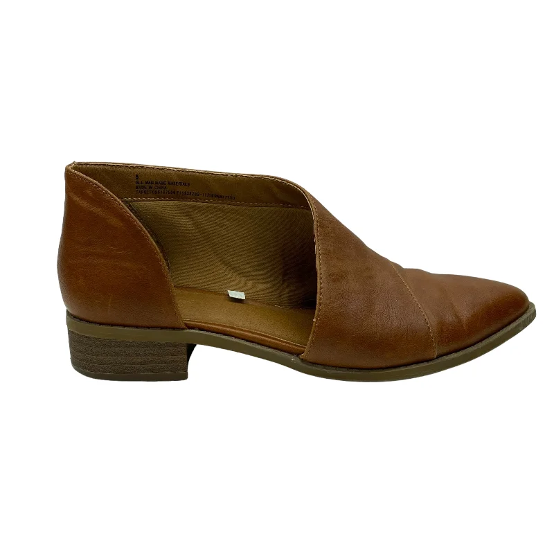 Flats for women with achy arches -BROWN SHOES FLATS by UNIVERSAL THREAD Size:8