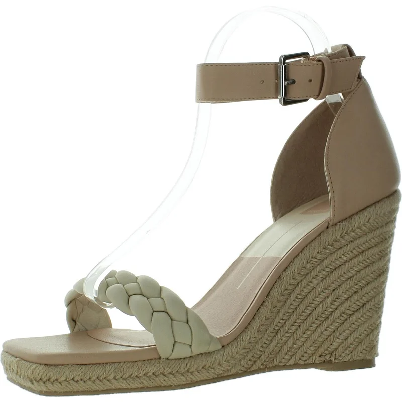 Fashionable sandals for warm coastal vibes-Dolce Vita Womens Faux Leather Open Toe Wedge Sandals