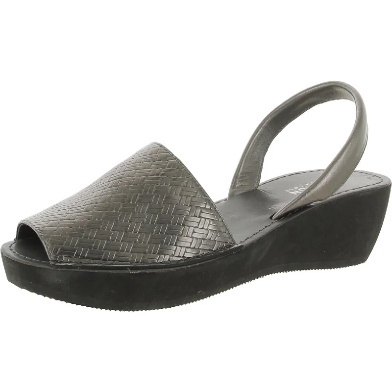 Best sandals for summer beach hikes-Kenneth Cole Reaction Womens Peep Toe Wedge Slingback Sandals