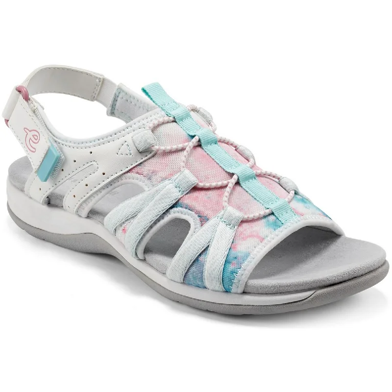 Affordable sandals for summer outings-Easy Spirit Womens Spark 9 Faux Leather Cut-Out Sport Sandals