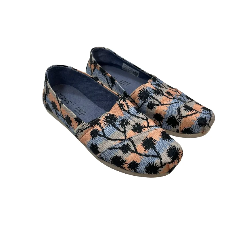 Flats with tough sole textures -Shoes Flats Ballet By Toms In Print, Size: 6.5