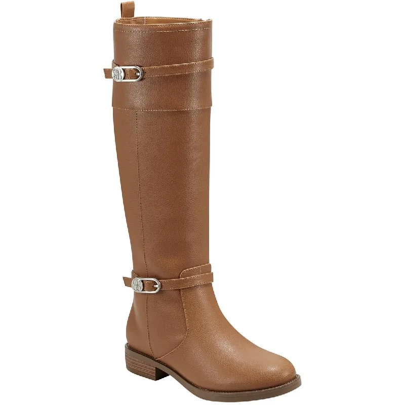 Boots with moisture-wicking interiors -Bandolino Womens Rynn Faux Leather Tall Knee-High Boots