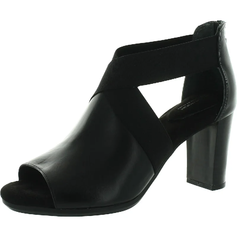 High heels for casual talks -Giani Bernini Womens Averie Leather Ankle Pumps