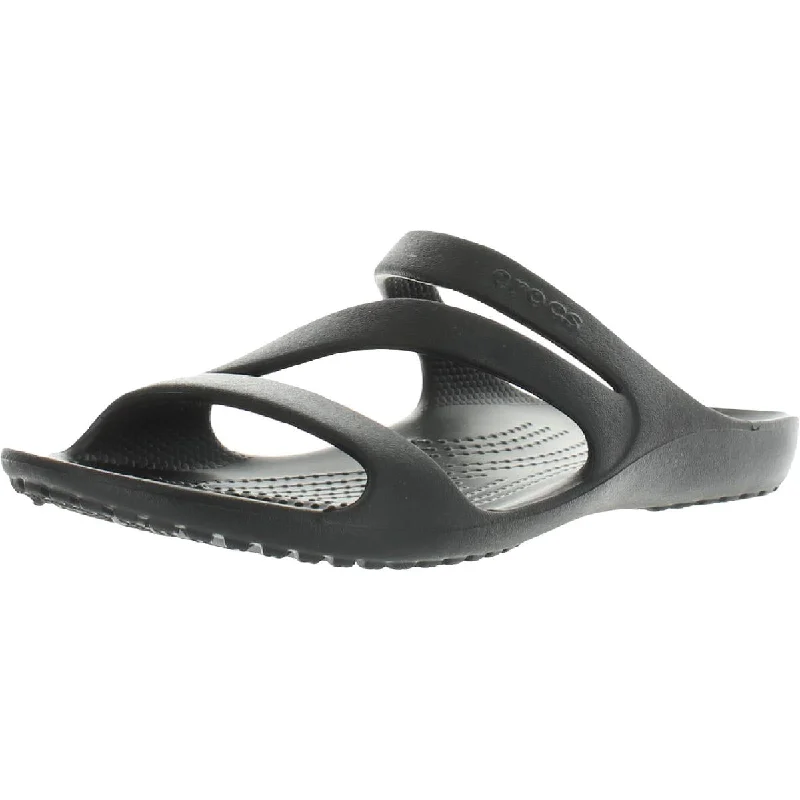 Breathable sandals for humid climates-Crocs Womens Kadee II Z Strap Casual Solid Strap Sandals