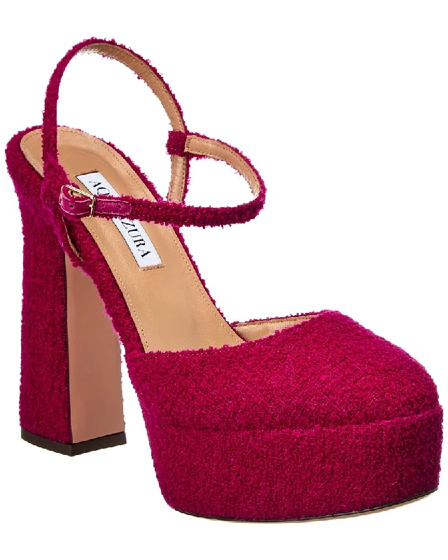 High heels for twilight events -Aquazzura Groove Plateau 120 Boucle Platform Pump