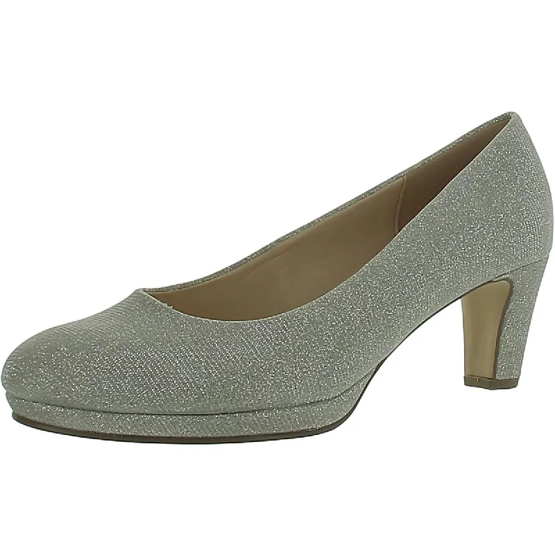 High heels with water-resistant top -Gabor Womens Glitter Slip-On Pumps