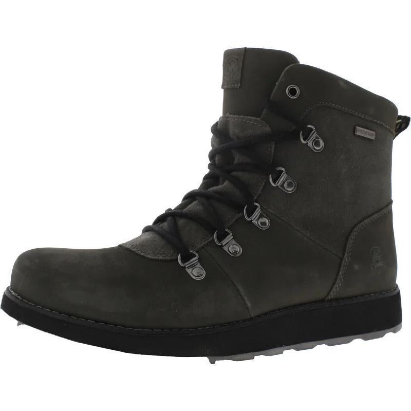 Boots for indoor frost hangouts -Kamik Womens Ariello Leather Waterproof Combat & Lace-up Boots