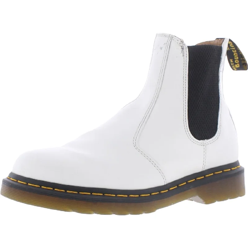 Boots with barely-there weight -Dr. Martens Womens Ambassador Leather Pull On Chelsea Boots