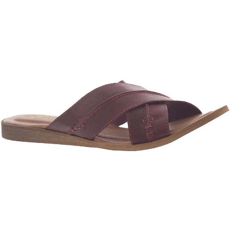 Premium sandals for chic beach retreats-Roan by Bed Stu Womens Elvira Leather Open Toe Slide Sandals