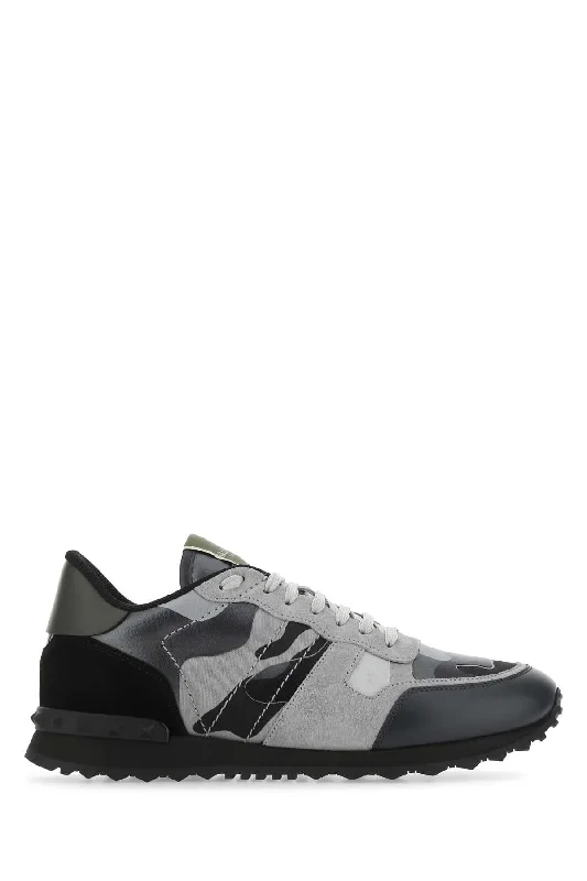 Best athletic shoes for outdoor fitness-VALENTINO GARAVANI Rockrunner Camouflage Sneakers for Men - Limited Edition