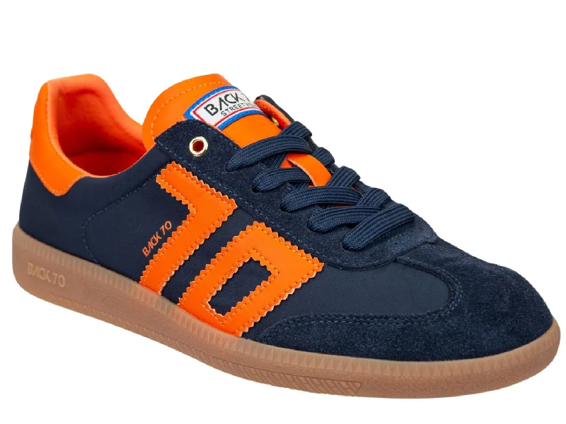 Cheap athletic shoes for casual comfort-BACK 70 - GHOST in NAVY ORANGE Sneakers