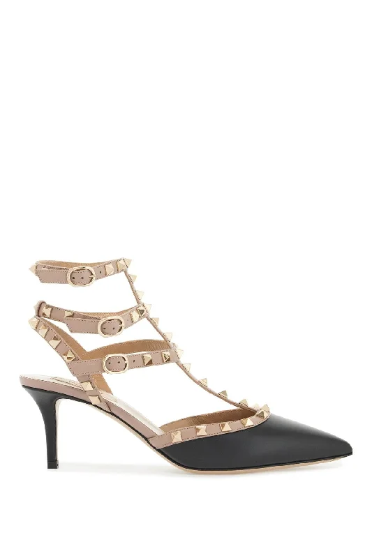 High heels for evening vibes -VALENTINO GARAVANI Rockstud Slingback Pumps - Summer Style