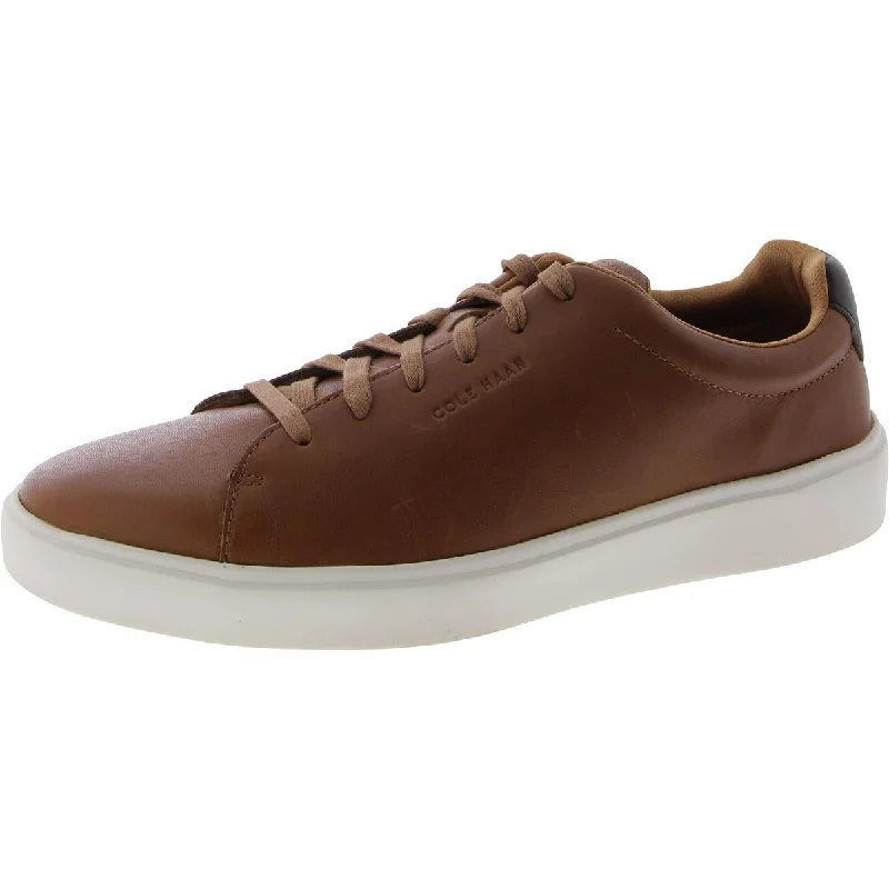 Affordable athletic shoes for teen runs-Cole Haan Mens Faux Leather Solid Casual And Fashion Sneakers