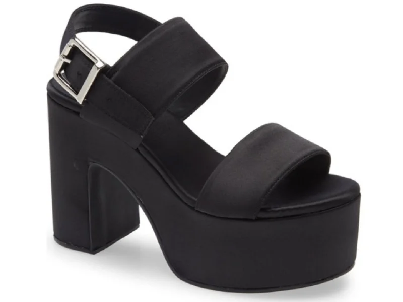 Pump high heels for office chic -Jeffrey Campbell: Moody in Black Satin