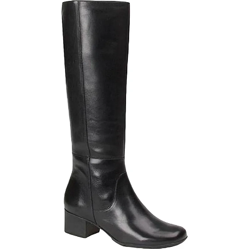 Boots for snowy holiday getaways -Elites by Walking Cradles Womens Leather Tall Knee-High Boots