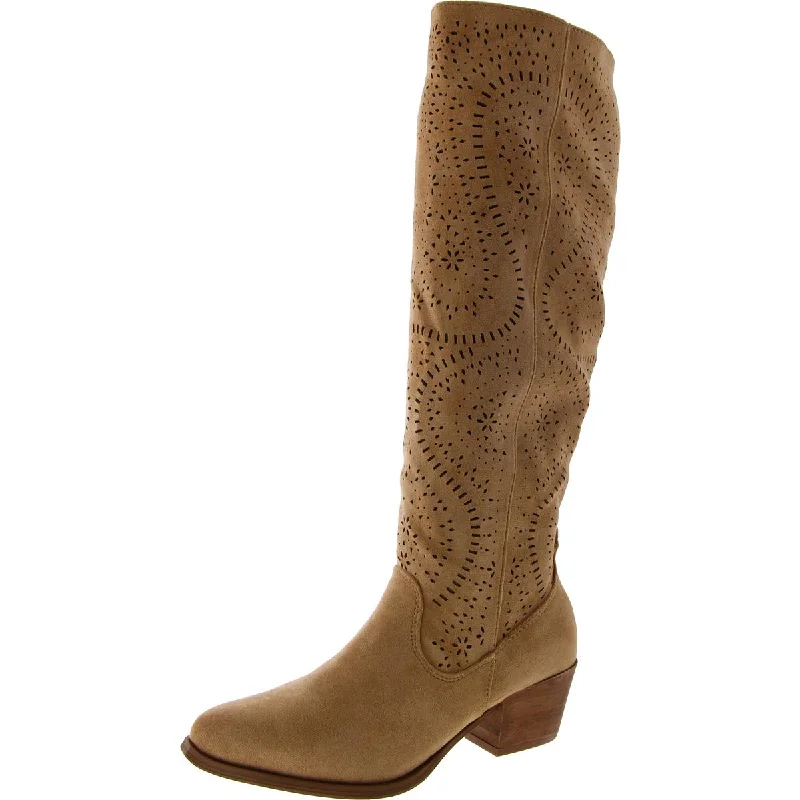 Boots for outdoor frost events -Very G Womens Mara Tall Block Heel Cowboy, Western Boots