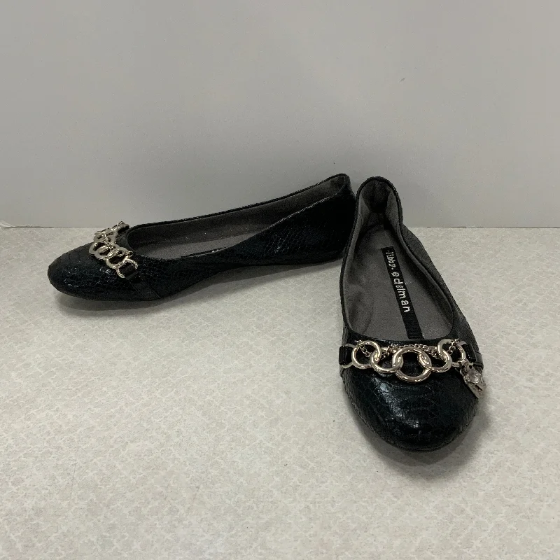 Flats for terrace afternoon walks -Shoes Flats By Libby Edelman In Black, Size: 7.5