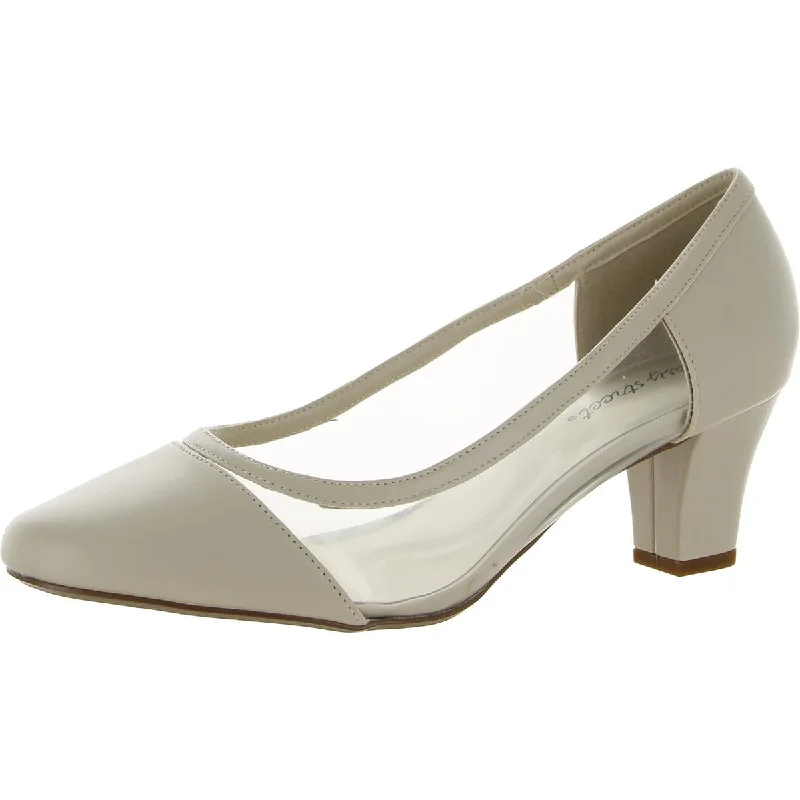 High heels for corporate dinners -Easy Street Womens Cody  Slip On Dressy Pumps