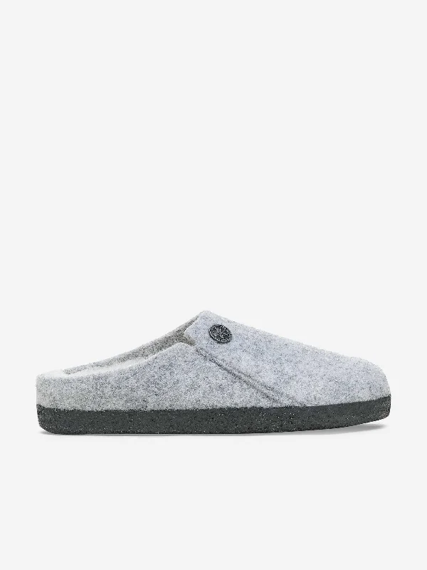 Slippers for home playtime -Boys Zermatt Felt Shearling Slippers in Grey