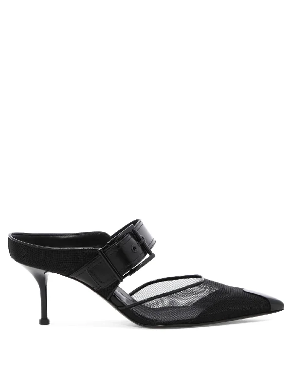 Custom high heels with initials -ALEXANDER MCQUEEN Punk-Inspired Women's Pumps with Heel