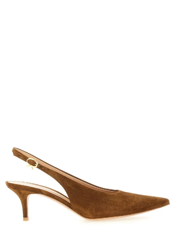 High heels with funky patterns -GIANVITO ROSSI Robbie Sling Pumps - Elegantly Crafted Footwear