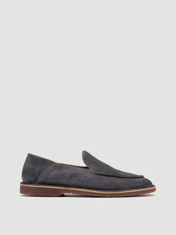 Cheap loafers for simple comfort-KENT 007 - Blue Suede Loafers