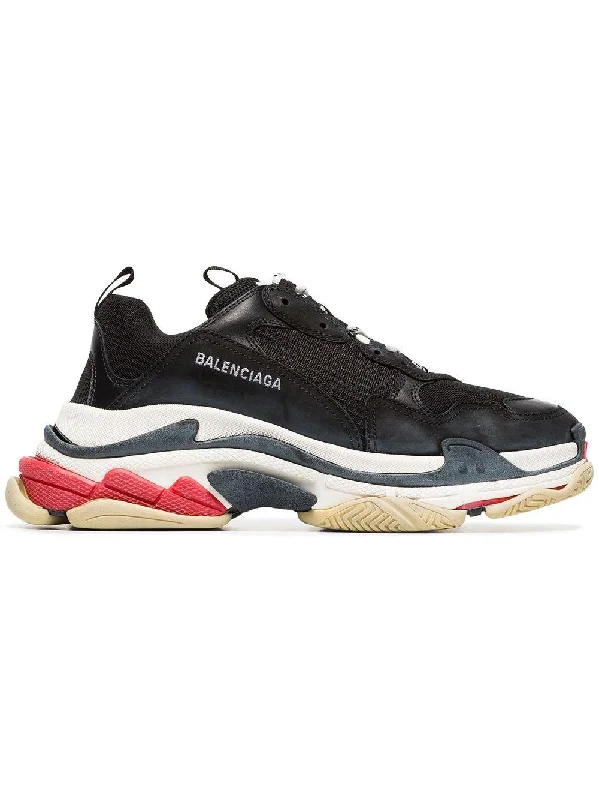 Cushioned athletic shoes for ankle jogs-BALENCIAGA Men's Triple S Mini Sneakers for FW24