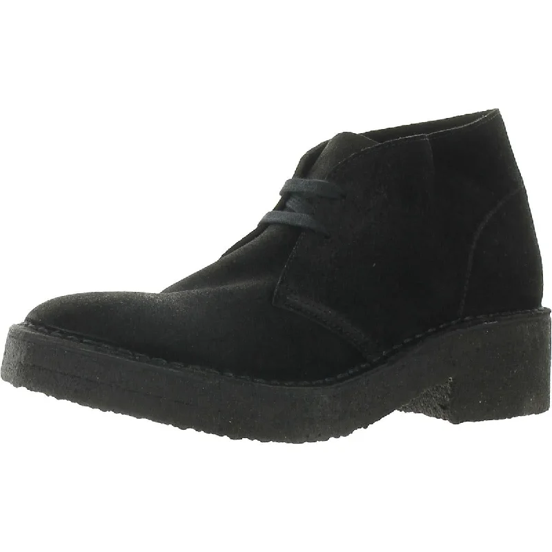 Boots with reflective safety strips -Clarks Womens Lace Up Ankle Chukka Boots