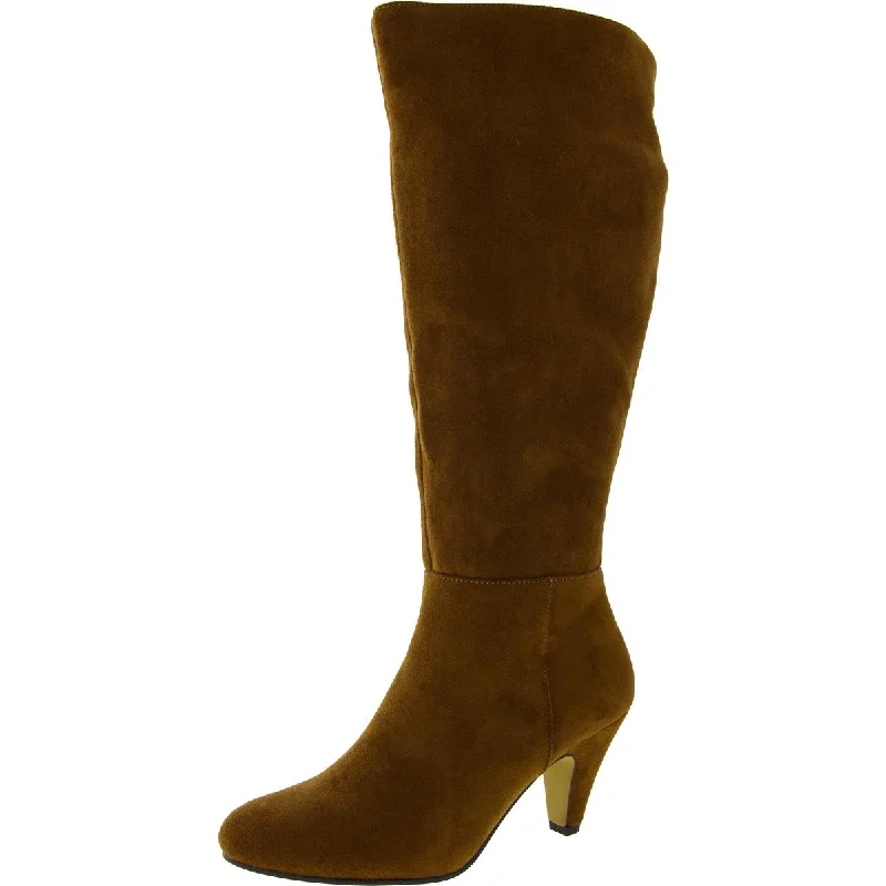 Boots with mid-calf height styles -Bella Vita Womens Corinne Faux Suede Zipper Knee-High Boots