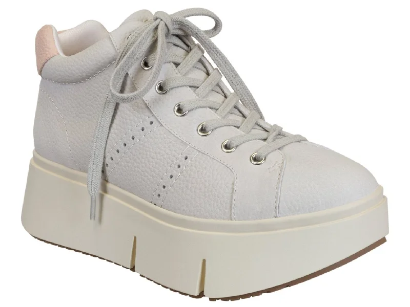 Durable athletic shoes for trail fitness-Naked Feet: ESSEX in MIST Platform High Top Sneakers