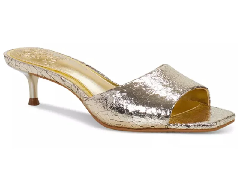 High heels for office downtime -Vincent Camuto: Faiza in Gold