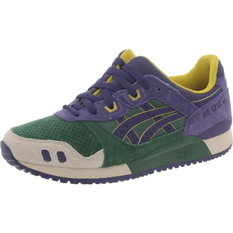 Soft athletic shoes for warm runs-Asics Mens Gel-Lyte III OG Faux Suede Lace-Up Casual And Fashion Sneakers